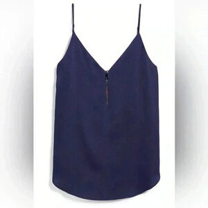 Express Women’s Small Blue V Neck Camisole Rainbow Zipper Front Rainbowcore Cami